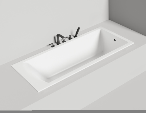 Ванна из искусственного камня Salini CASCATA 104223M 180х80 встраиваемая прямоугольная с ножками - фото 4